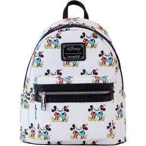 ⚡Loungefly Womens Faux Leather Minnie Mouse Classic Double Strap Shoulder Bag